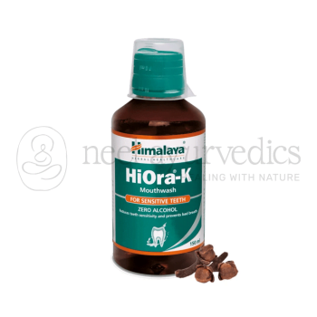 Himalaya HiOra-K Mouthwash - 150 Ml |  Pour les dents sensibles et la mauvaise haleine