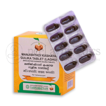Vaidyaratnam Manjishtadi Kashaya Gulika – 100 comprimés