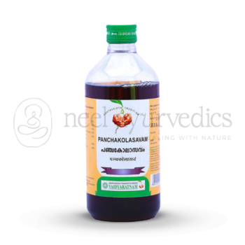 Vaidyaratnam Panchakolasavam – 450 Ml