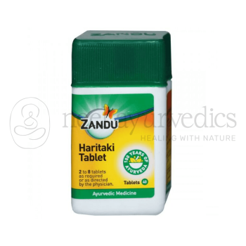 Zandu Haritaki (Harde) Tablet – 40 Tab | Contre la constipation et les hémorroïdes