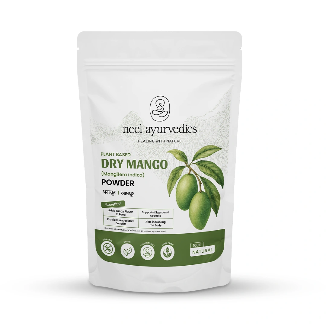 1 dry mango powder mockup Neel Ayurvédique Amchoor
