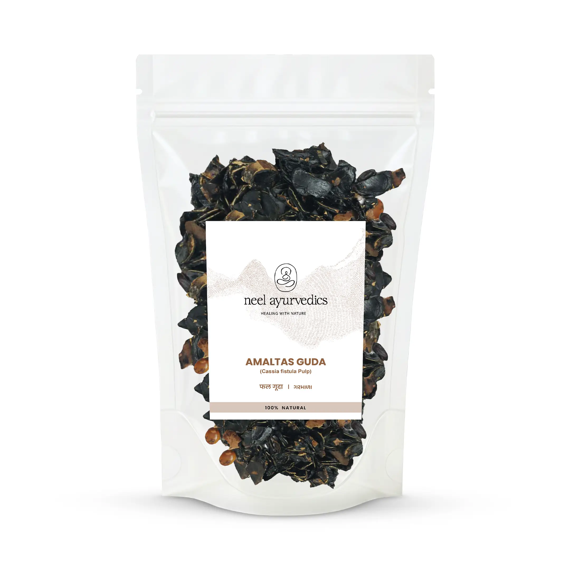 Amaltas Guda Whole Herbs Mockup Neel Ayurvédique Amaltas Guda