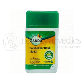 Zandu Sutshekhar Rasa – 40 Tab | Idéal pour le système digestif