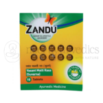 Zandu Suvarna Vasant Malti Rasa Gold – 10 Tab | Pour un bénéfice global pour la santé