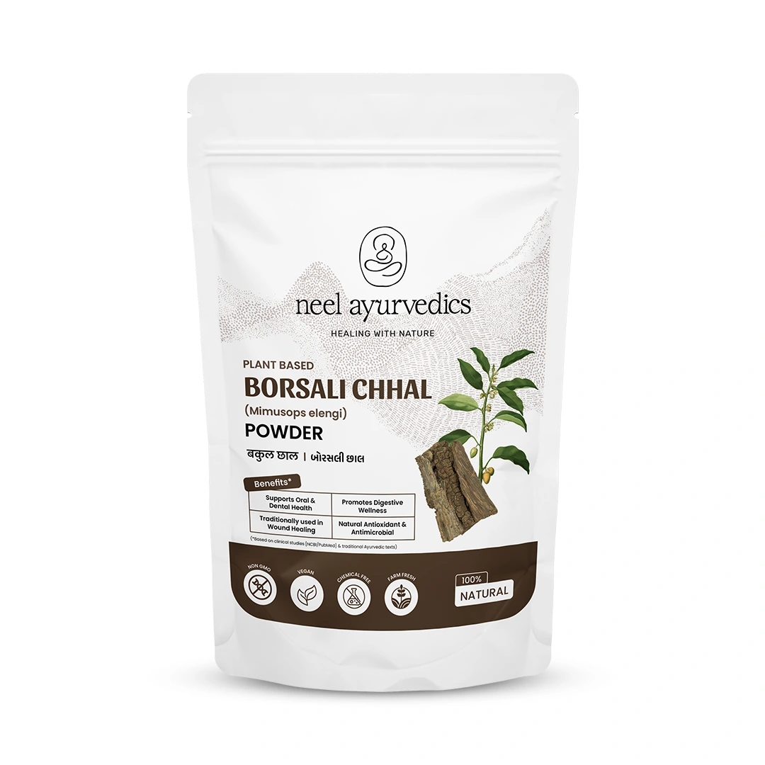 1 Borsali Powder Mockup Neel Ayurvédique Borsali Chhal Poudre