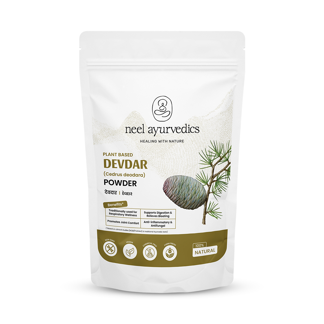 1 Devdar Powder Mockup Neel Ayurvédique Devdar Poudre