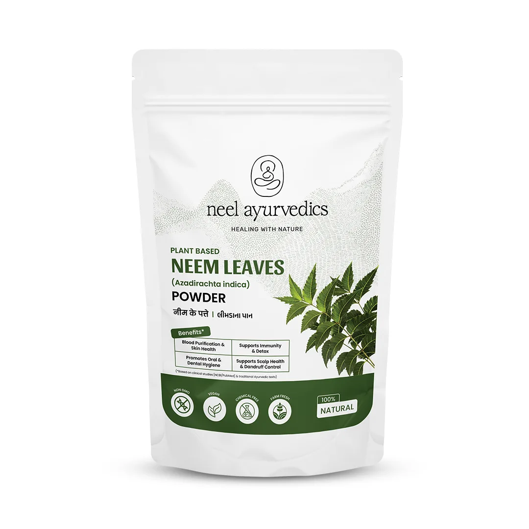 Neem Leaves Powder Neel Ayurvédique Neem feuilles Poudre
