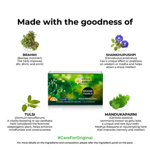 Kerala Ayurveda Brahmi Pearls Cap
