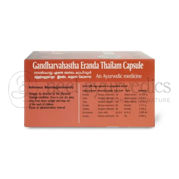 AVP Gandharvahastha Eranda Thailam Tablets – 100 Tab2