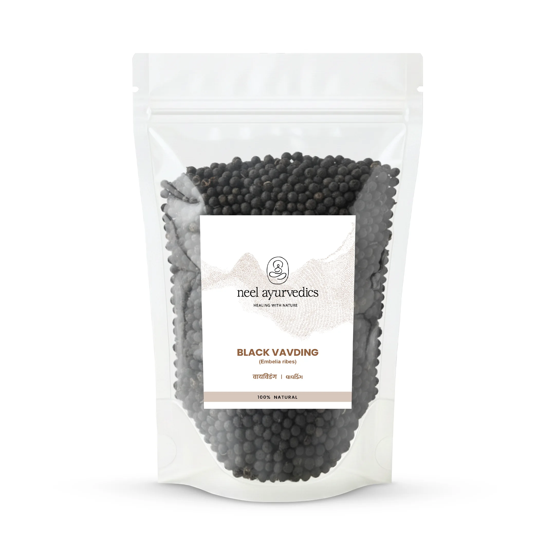 Black Vavding Whole Herbs Mockup Neel Ayurvédique Noir Vavding
