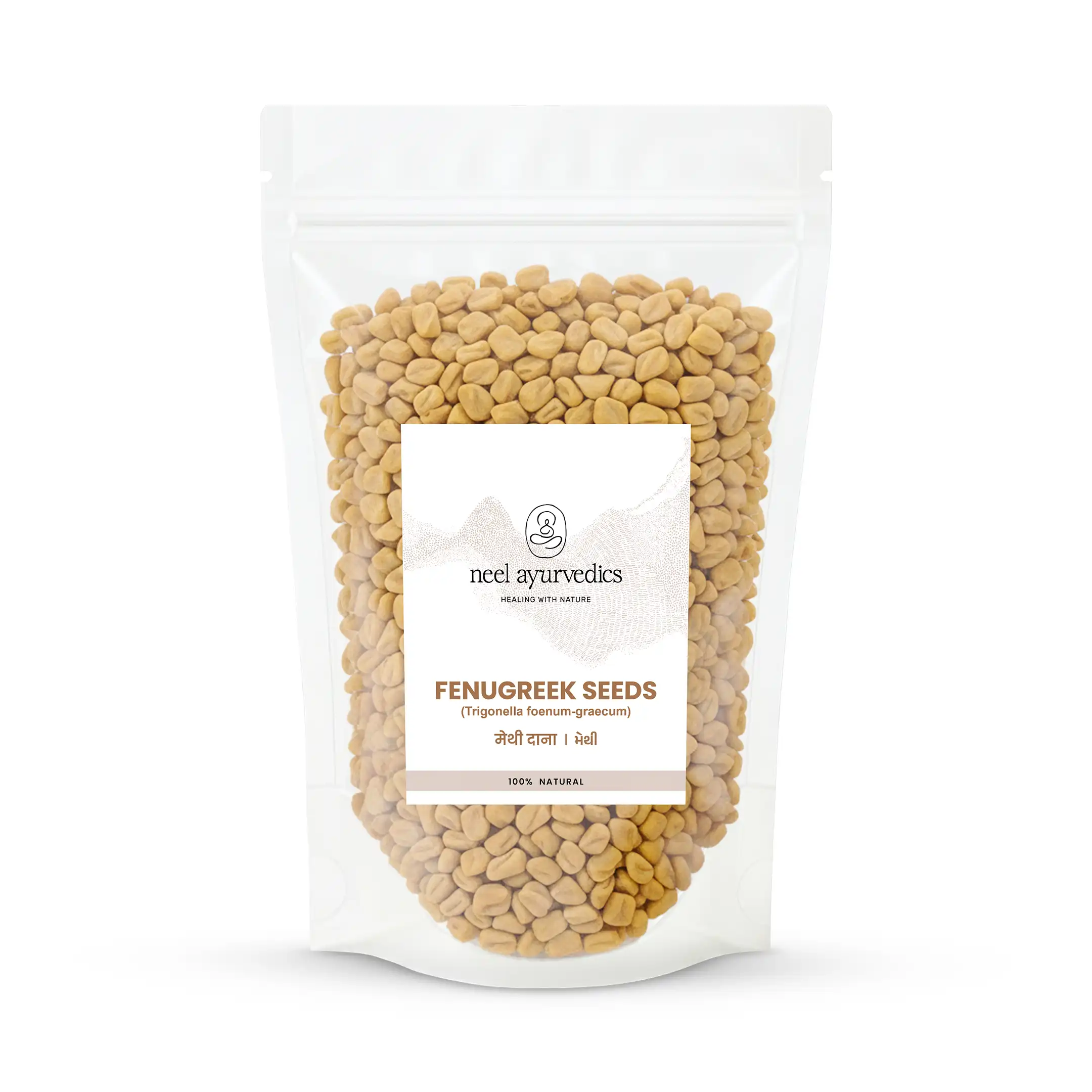Fenugreen Seeds Mockup Neel Ayurvédique Methi