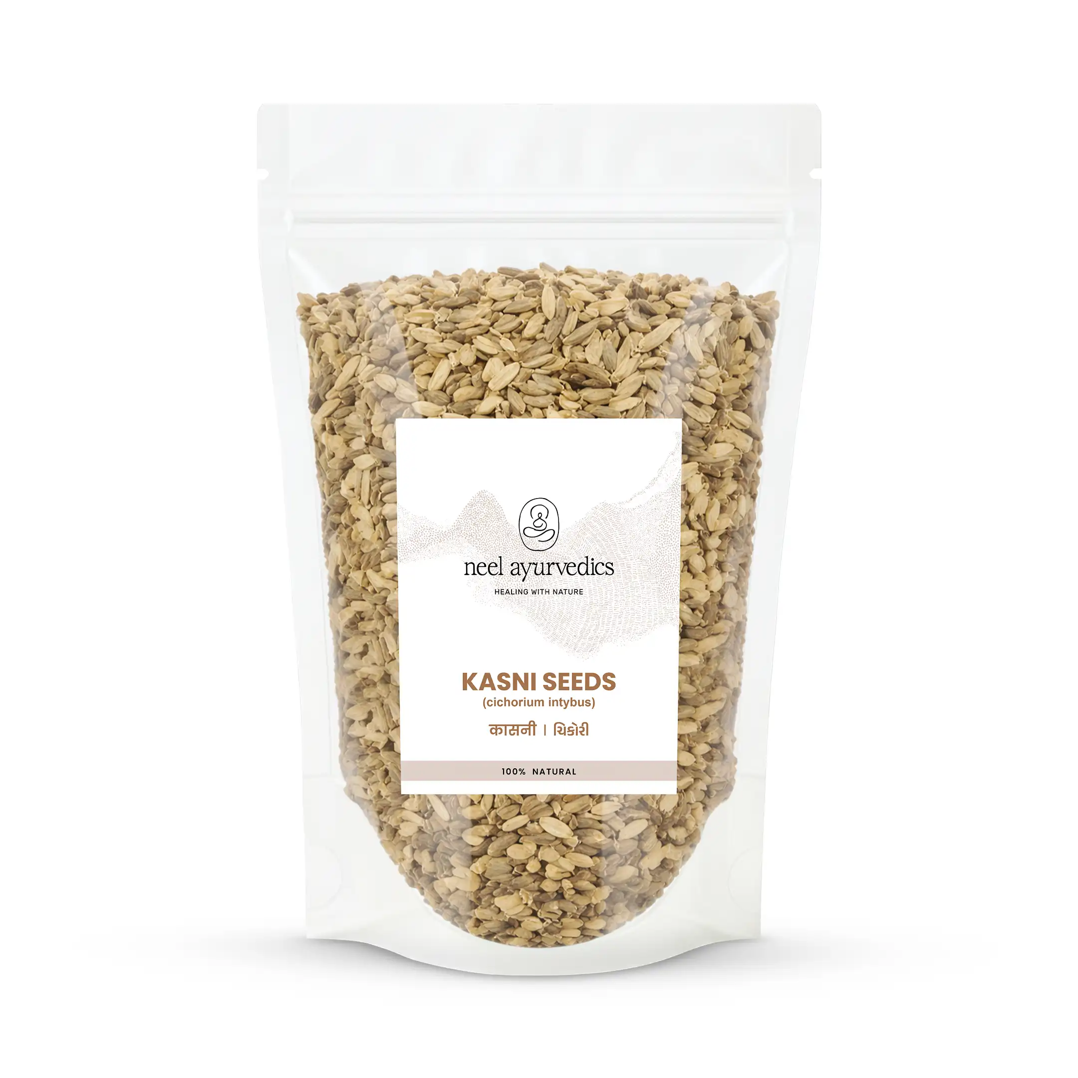 Kasni Seeds Whole Herb Mockup Neel Ayurvédiques Kasni Graines