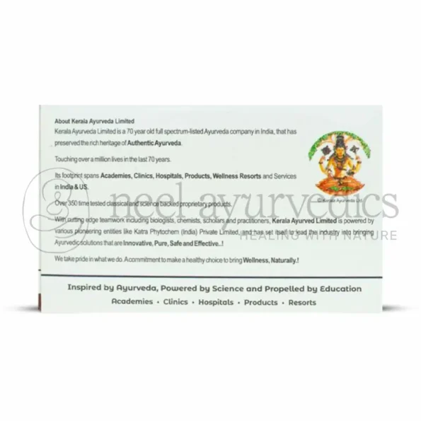 Kerala Ayurveda Dhanwantharam Kwath Tablet -100 Tab3