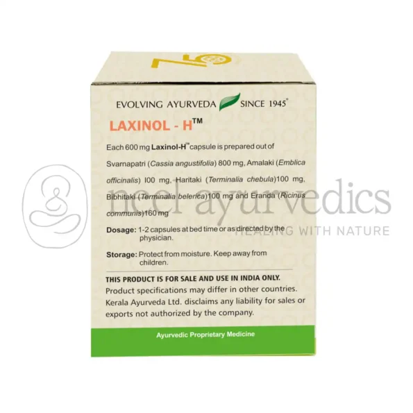 Kerala Ayurveda Laxinol H Capsule -100 Cap2
