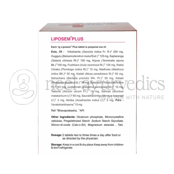 Kerala Ayurveda Liposem Plus Tablet – 100 Tabs1