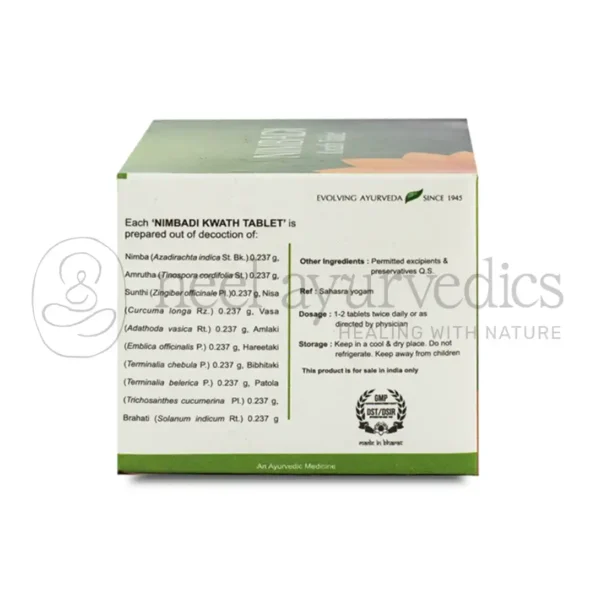 Kerala Ayurveda Nimbadi Kwath Tablet – 100 Tab 1