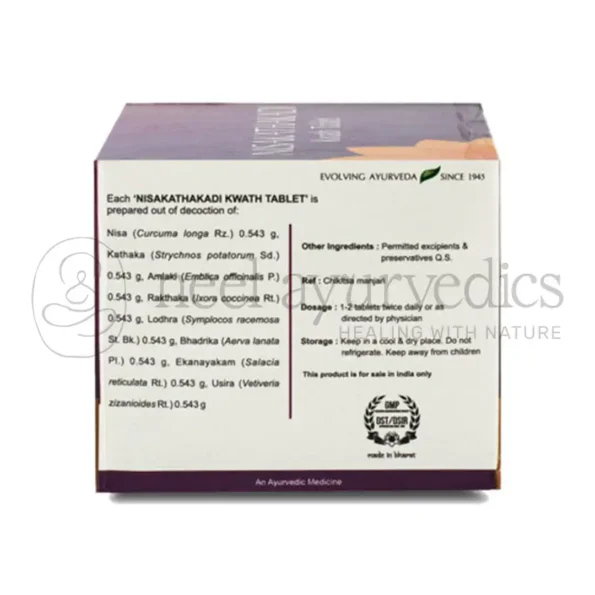 Kerala Ayurveda Nisakathakadi Kwath Tablet1