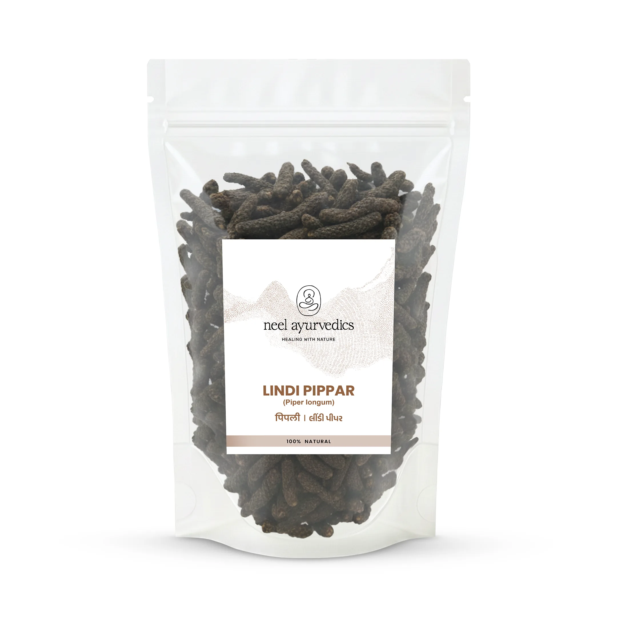 Lindi Pepper Whole Herbs Mockup Neel Ayurvédique Lindi Pippar