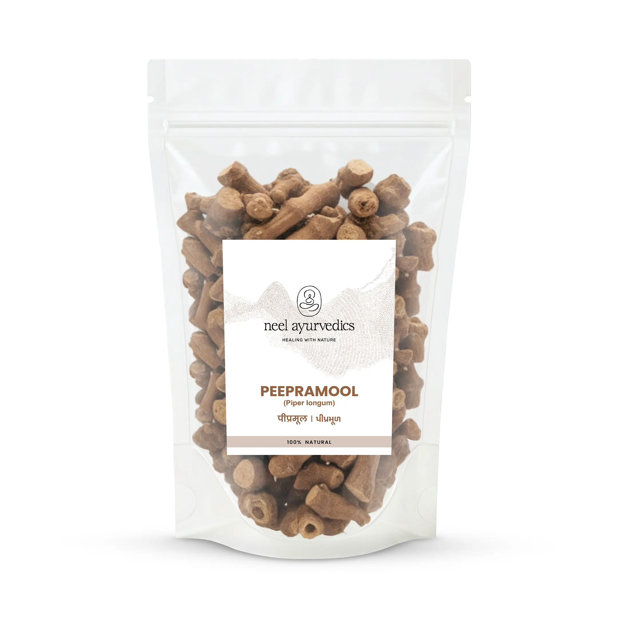 Peepramool Whole Herbs Mockup Neel Ayurvédique PippaliMool