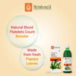 Krishna’s Herbal And Ayurveda Papaya Leaf Juice – 1000 ML