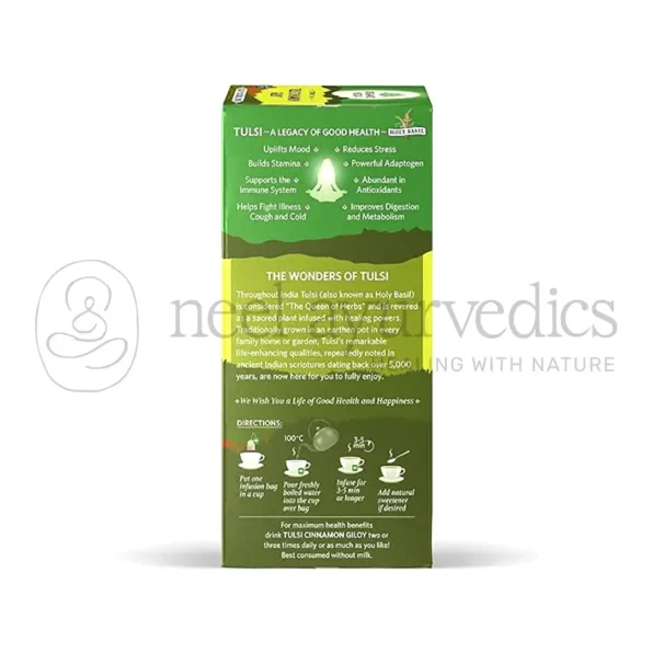 Organic India Tulsi Cinnamon Giloy – 25 Tea Bags3