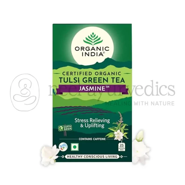 Organic India Tulsi Green Tea Jasmine – 25 Tea Bags